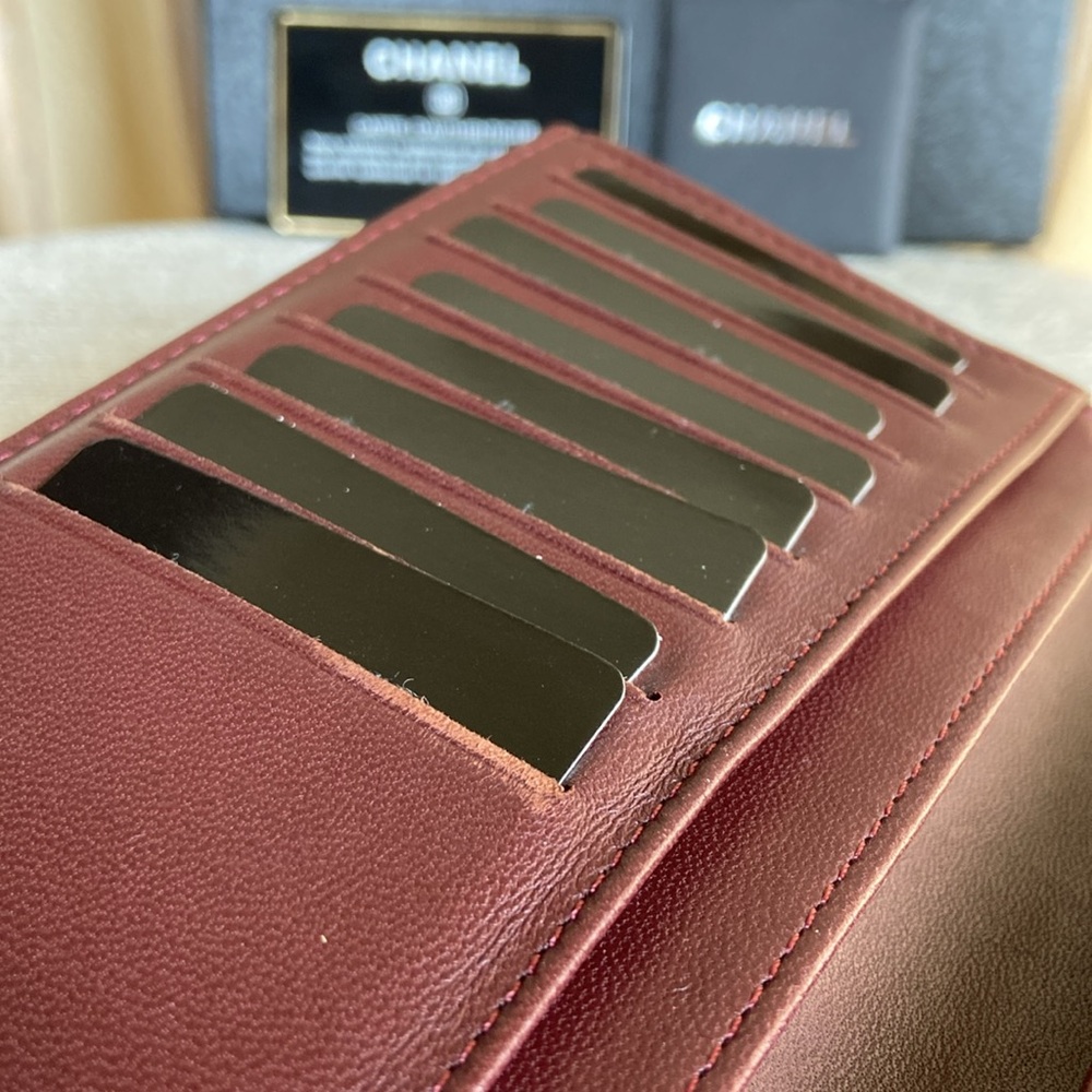 SOLD Chanel Black Quilted Bifold w/ Silver CC - Picture 10 of 13